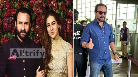 Saif Ali Khan and Sara Ali Khan Share a Heartwarming Moment with a Young Fan at Mumbai Airport